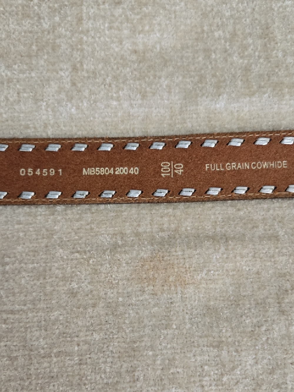 FOSSIL Brown Leather Belt - Picture 4 of 5